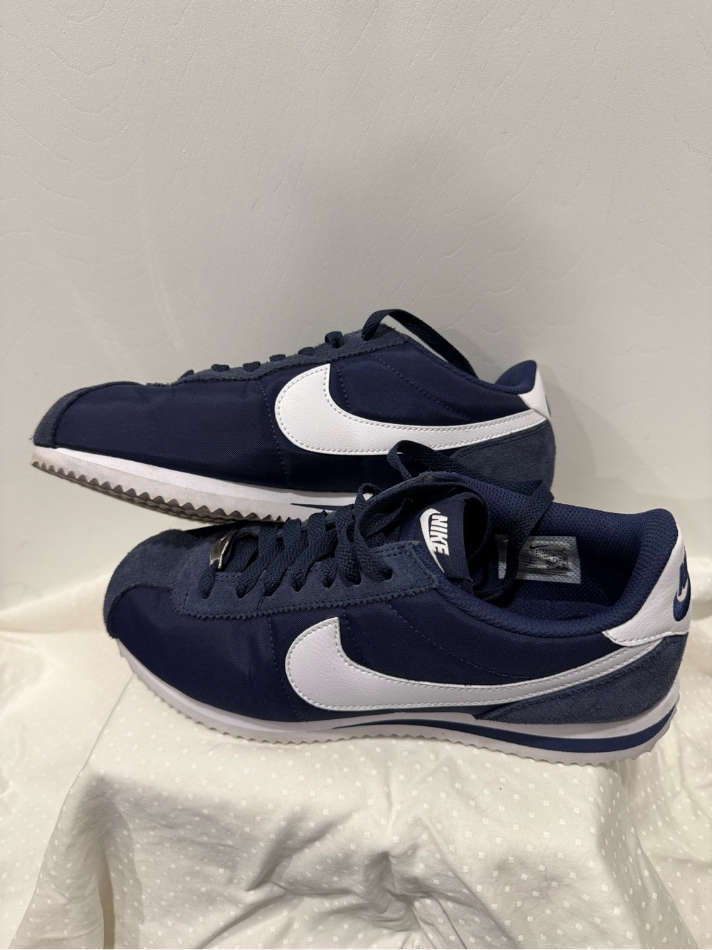 Nike Cortez Retro Runner Sneakers in Navy and White